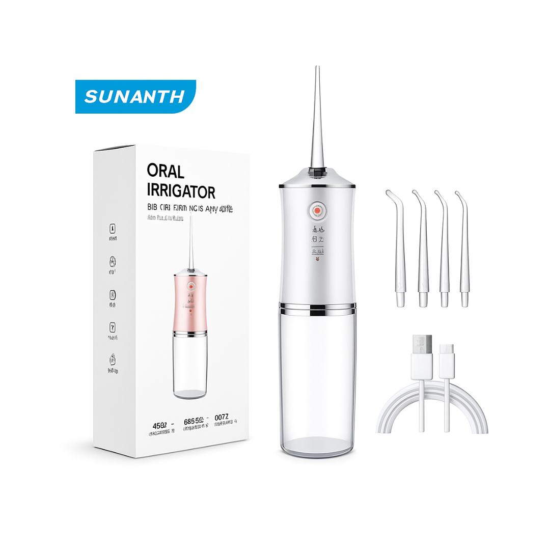 Draadloze Tandenreiniger –  3 Modi & 4 Jet Tips - USB Oplaadbaar